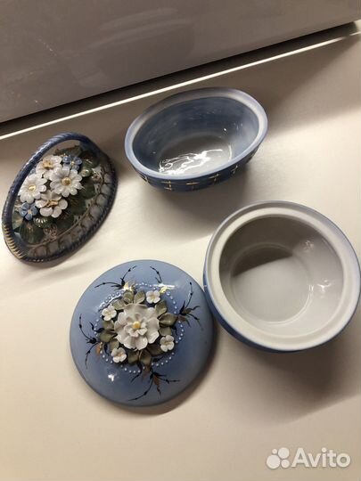 Фарфор, вазочки, шкатулки