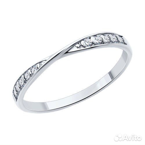 Кольцо sokolov из серебра, 94013882, р.17