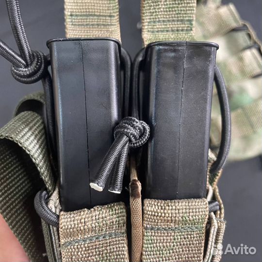 Подсумок под 2 ак Штурмовой открытый Мох