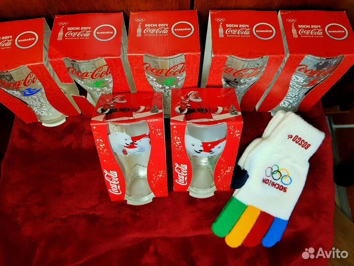 Стаканы Кока-Кола новогодние и Сочи 2014