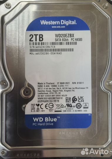 Жесткий диск WD 2 тб SATA 3,5