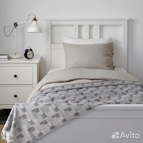 Luddmlla луддмолла Плед, серый/белый, 130x170 см