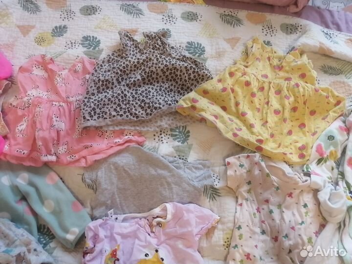 Вещи на девочку 74 80 пакетом