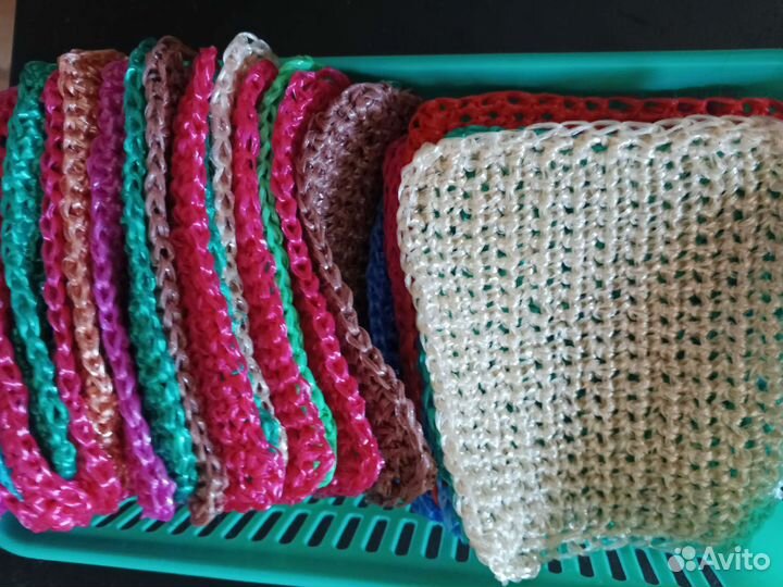 Мочалка ручной работы из пропилена