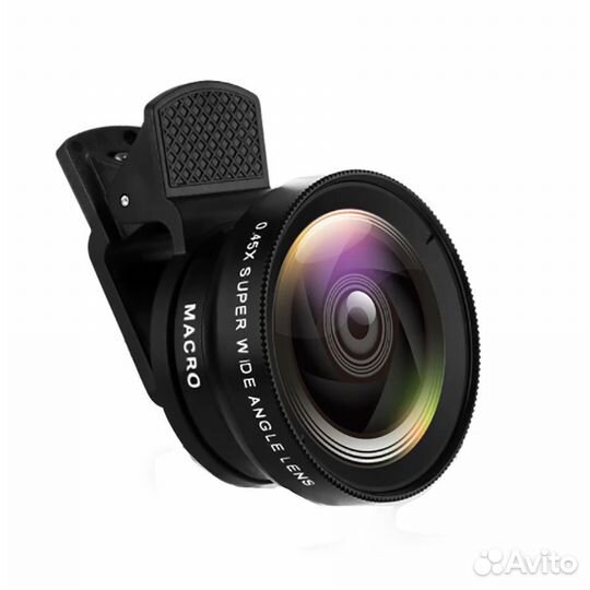 Широкоугольный макрообъектив-линза для телефона