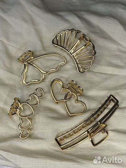 Крабик для волос, много разных