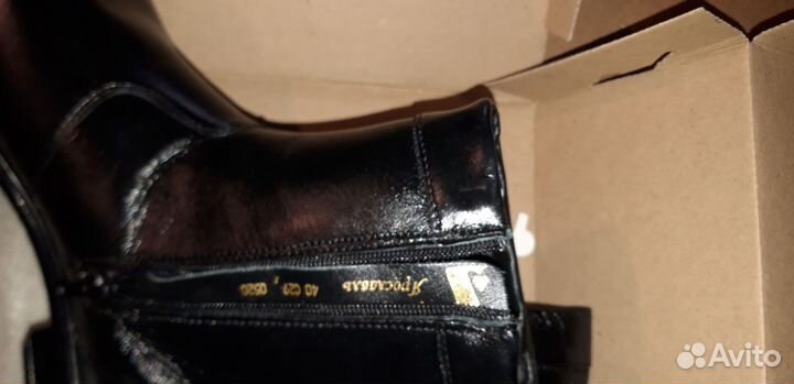 Мужcкиe зимниe полубoтинки из натуpальной