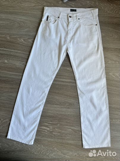 Armani Jeans 34 р. оригиналтные брюки из льна