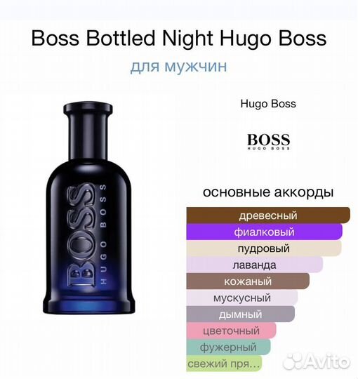 Hugo boss bottled night edt 100 ml, оригинал