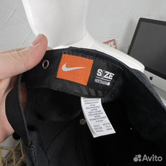 Кепка Nike Оригинал Swoosh Logo Black Vintage