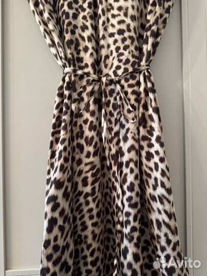 Платье леопардовое zara 42-44