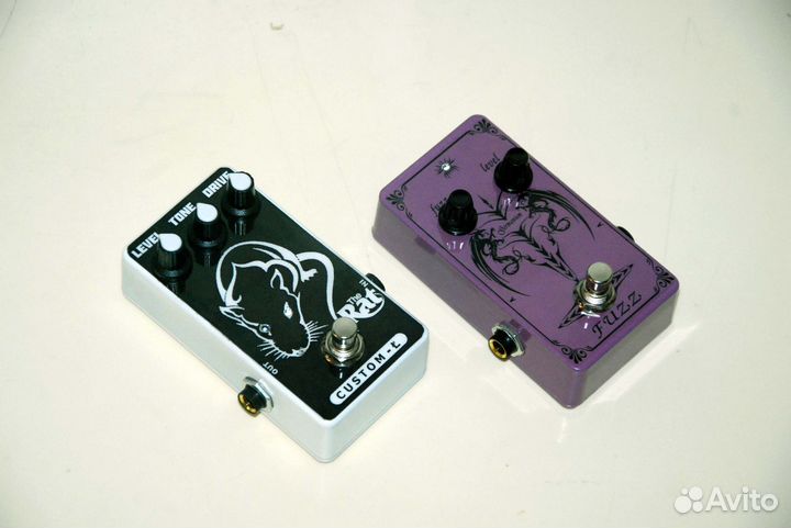 2 педали гитарных эффектов Ge-Fuzz+The Rat (Custm)