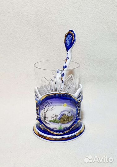 Подстаканник. Гжель. Авторская работа