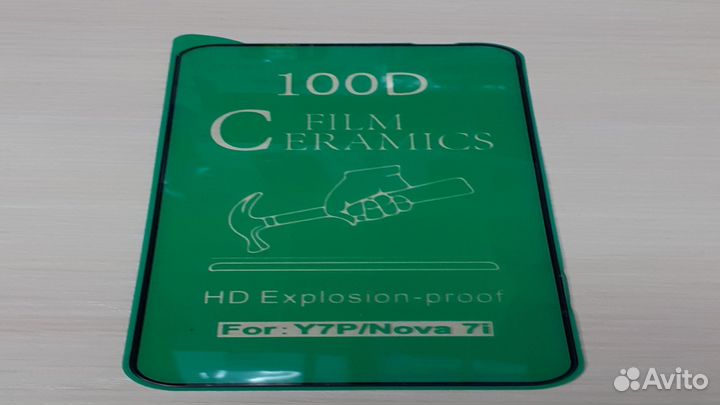 Защитное стекло Honor 9C противоударное, глянцевое