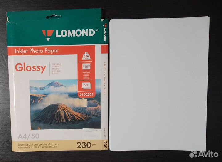 Фотобумага lomond глянцевая А4 34 листа