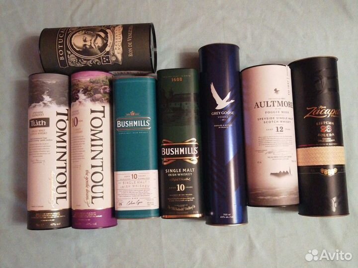 Коробки тубусы подарочные виски