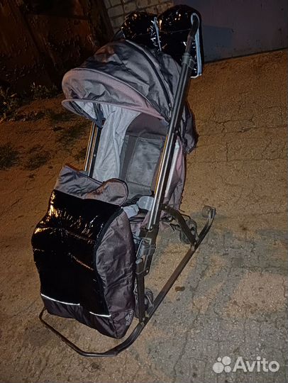 Детские санки коляска