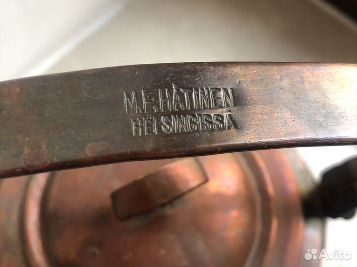 Чайник медный, паштетница