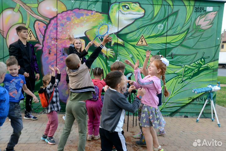 Шоу мыльных пузырей