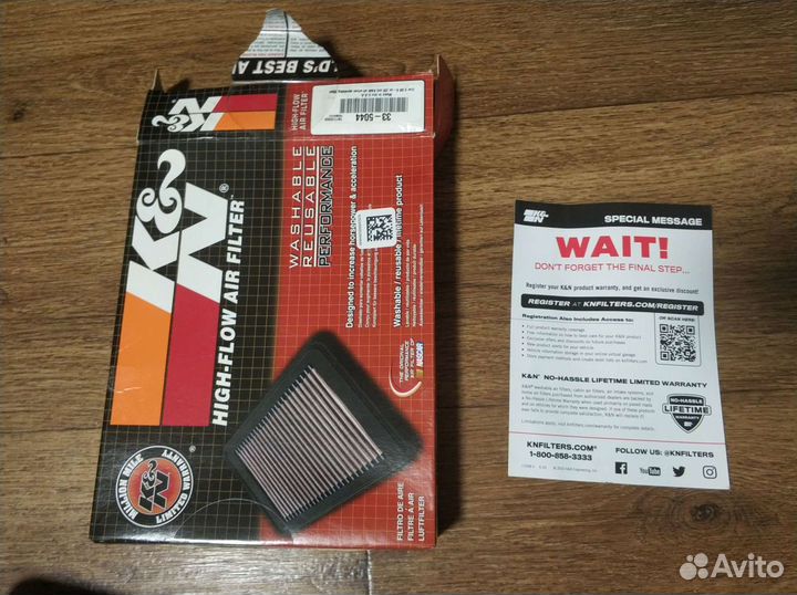 Воздушный фильтр нулевого сопротивления Civic X