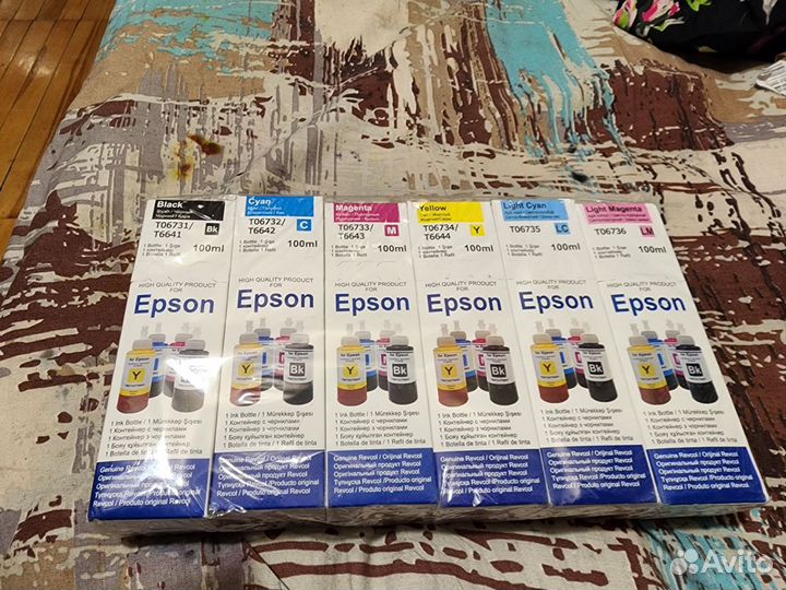 Чернила для принтеров Epson L800, L805