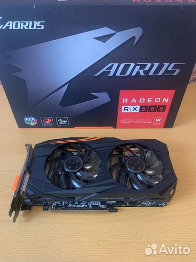 Видеокарта aorus Rx580 4gb