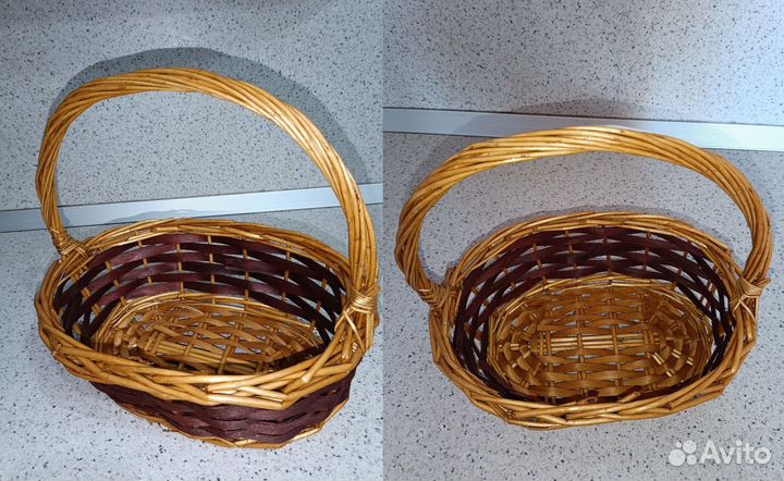 Корзинки, короб и жестяные баночки