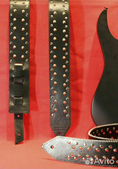 Гитарные ремни из натуральной кожи 