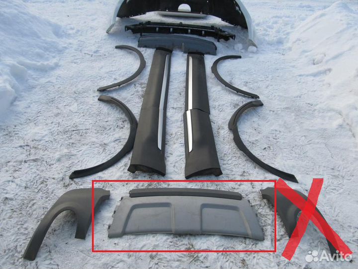 Range Rover Evoque 2011-2015 заглушка бампера задн