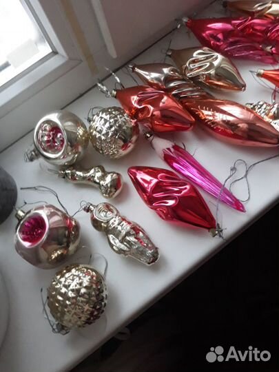 Елочные игрушки ссср,стекло
