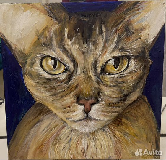 Картина маслом на холсте 40х40