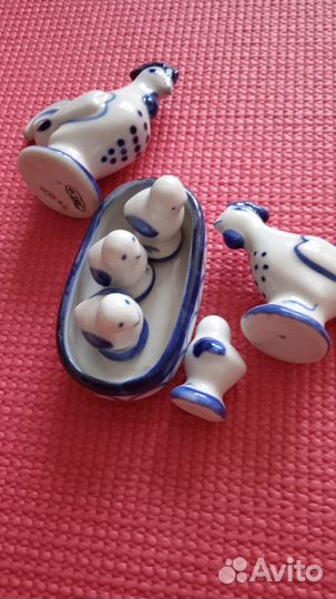 Фигурки птичек Гжель