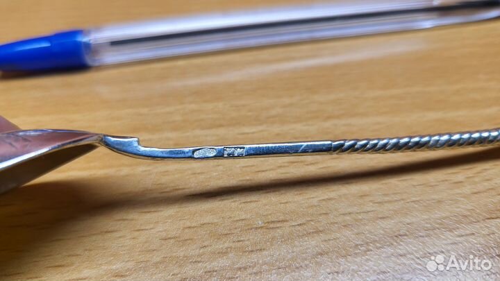 Серебряная ложка 84 проба царская