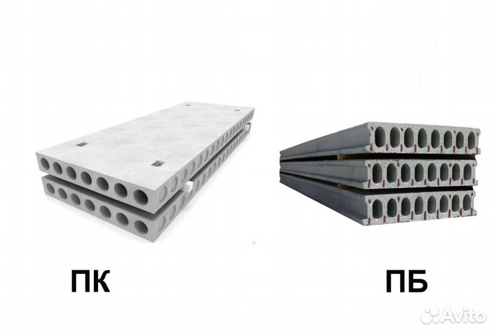 Плиты перекрытия пустотные с завода