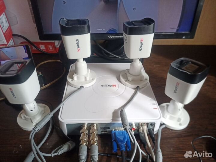 Комплект видеонаблюдения на 4 камеры