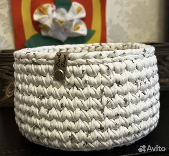 Корзина плетеная с деревянным дном