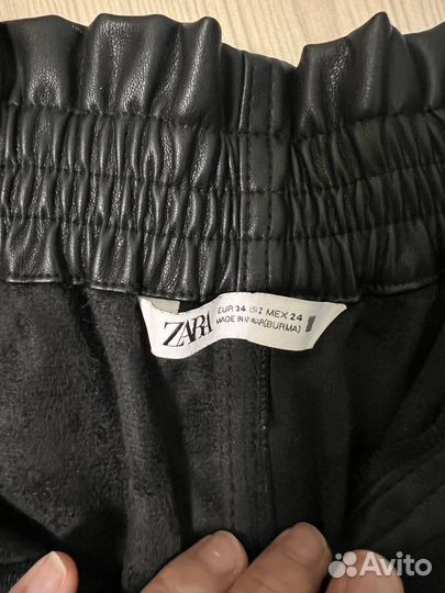 Шорты экокожа zara 34(XS-S)