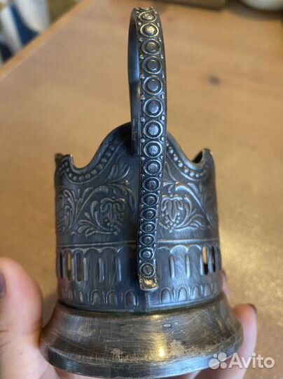 Подстаканник Космос мельхиоровый СССР