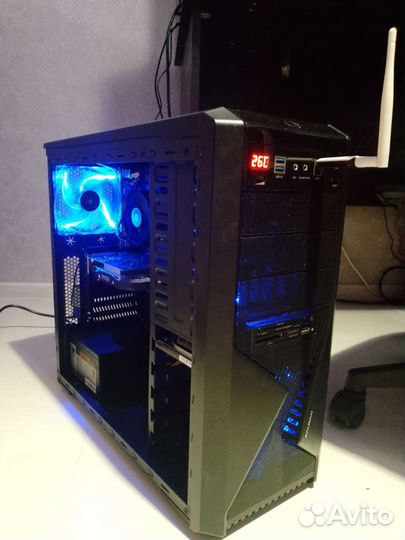 Игровой пк GeForce GTX1050 + Монитор и Гарнитура