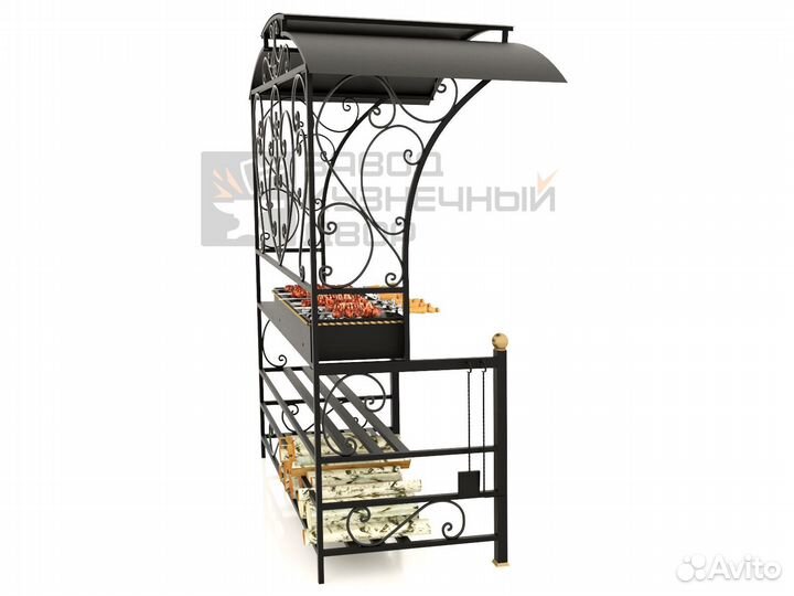 Мангал с печкой