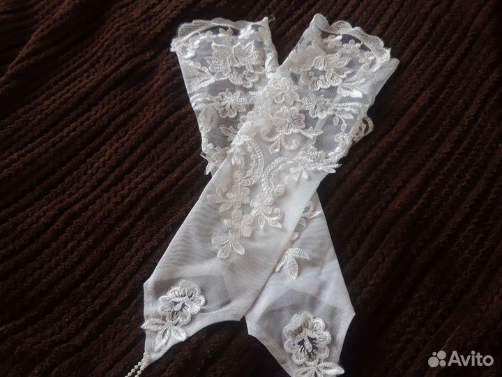 Перчатки свадебные