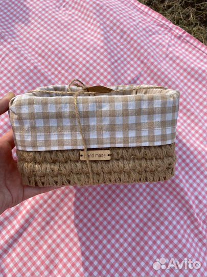 Корзина из джута