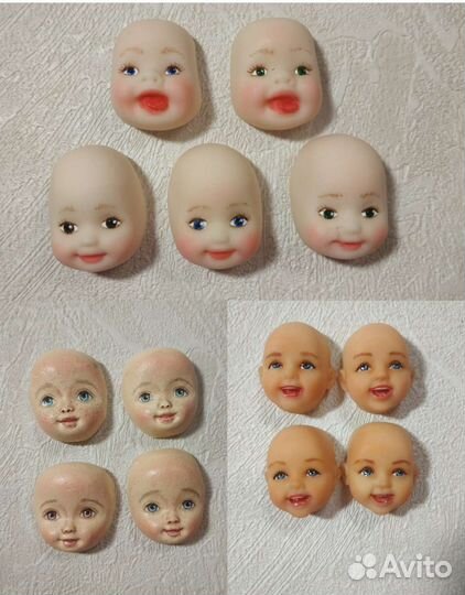 Личики для ватных игрушек