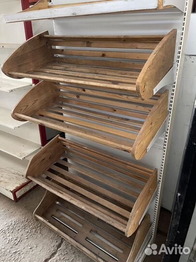 Стеллаж торговый под хлеб 100х50х220