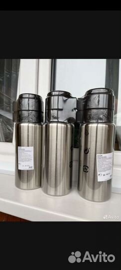 Термос IKEA 1 литр с двумя чашками