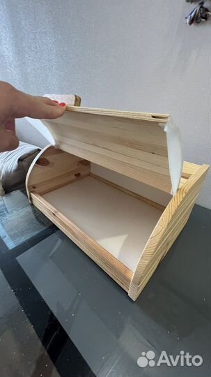 Хлебница из дерева Икея