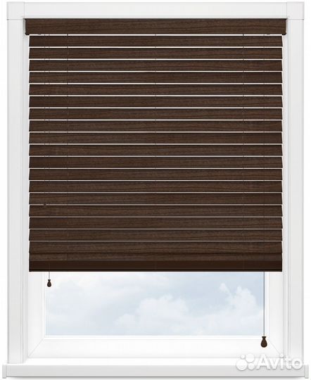 Деревянные горизонтальные жалюзи под заказ