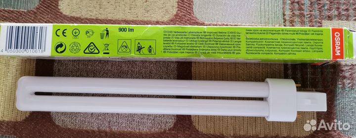 Лампа люминесцентная osram dulux S 11 W/900 lm