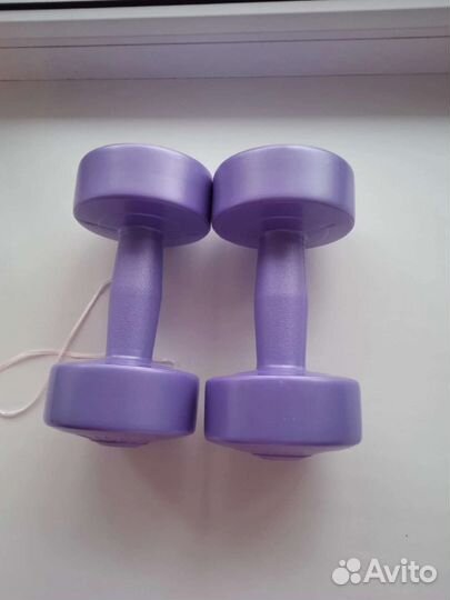 Гантели виниловые 2штуки