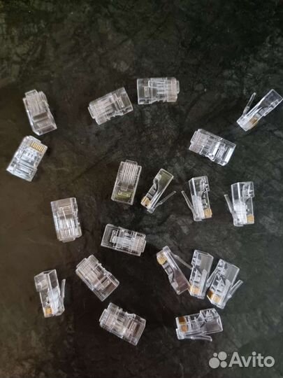 Коннектор для витой пары twist RJ-45 категории 6